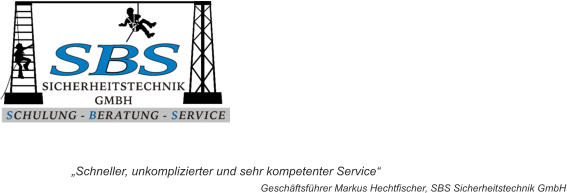 „Schneller, unkomplizierter und sehr kompetenter Service“ Geschäftsführer Markus Hechtfischer, SBS Sicherheitstechnik GmbH